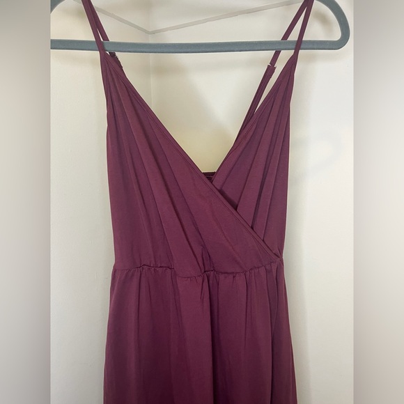 Chic Plum Maxi Dress - Picture 2 of 9